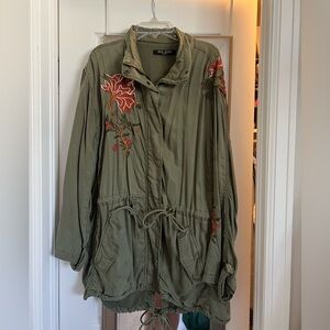 Max Jean Embroidered Military Jacket